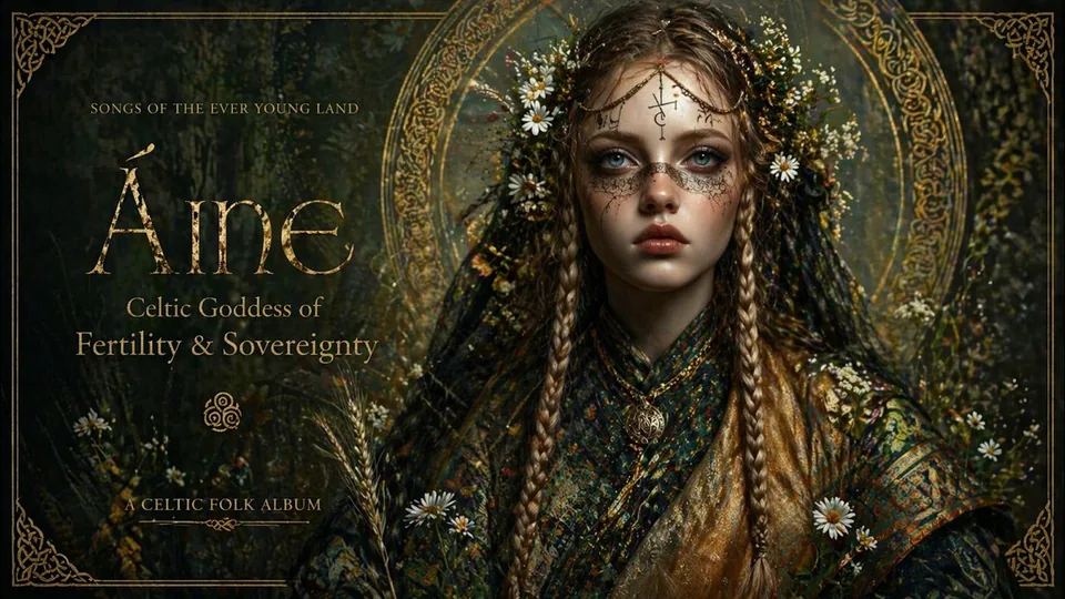 Áine: Eternal Light & Ancient Flame album video artwork.